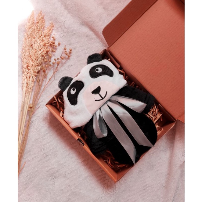 hampers bayi /kado bayi/ gift box-Panda hitam