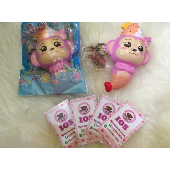 Squishy creamiicandy yummiibear cheeka mermaid lisenced original rare ---Terbaru---