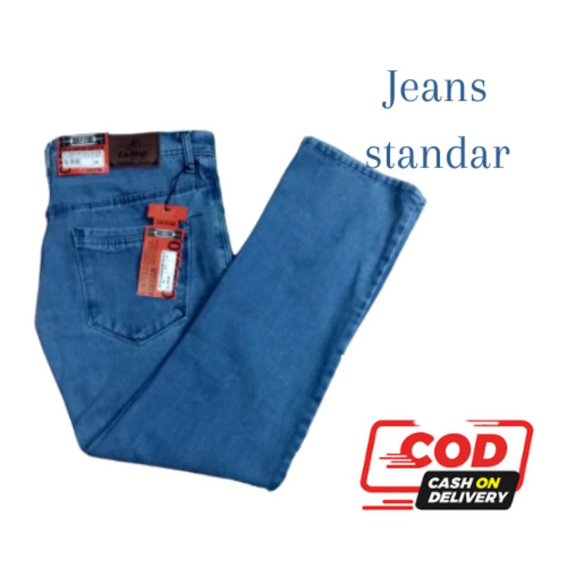 Celana panjang standar pria jeans terbaru/ celana jeans termurah