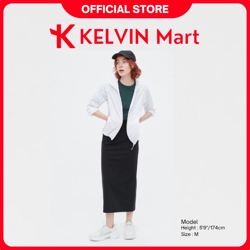 Uniqlo Jacket Parka Saku UV Protection Warna (Putih) pck 1 pcs | KELVIN Mart