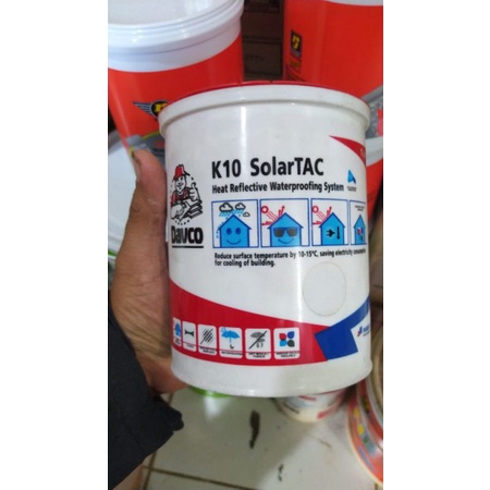 Cat pemantul anti panas genting galvalum seng asbes Solar TAC 1ltr / 1kg