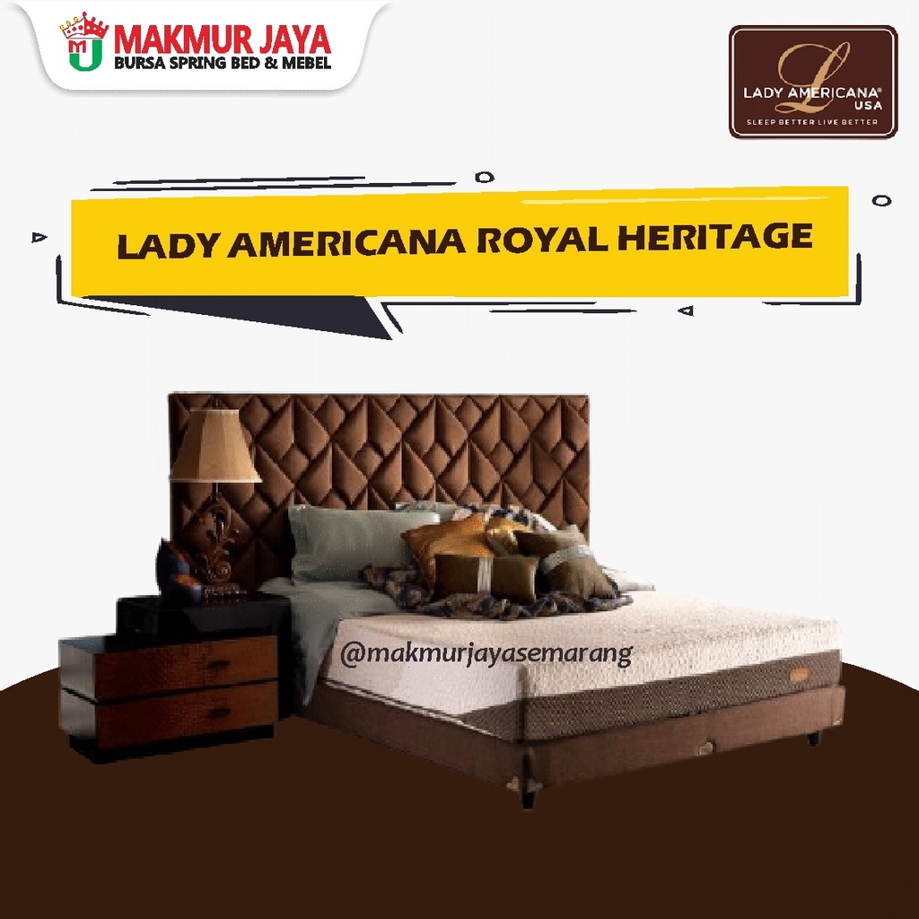 KASUR SPRINGBED LADY AMERICANA ROYAL HERITAGE