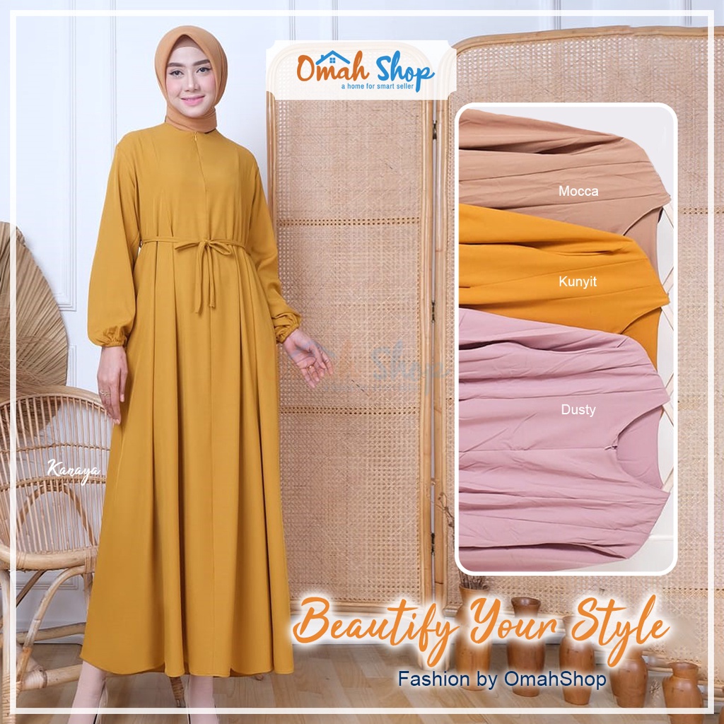 (COD/BAYAR DI TEMPAT) Zora Dress Wanita Gamis Polos Hijab Premium