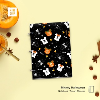 

A5 Mickey Halloween - ( notebook / Smart Planner - buku diary notes ring book buku weekly monthly yearly agenda journal hardcover hard cover / aestetik aesthetic lucu murah kawaii / mouse pattern )