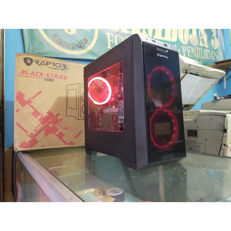 PC Core i5 Ram 4Gb SSD 120GB Casing Transparan Fan RGB