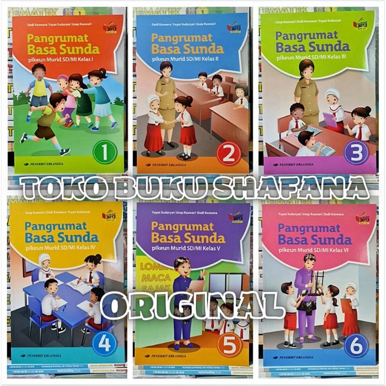 Buku Pangrumat Basa Sunda Kelas 1 2 3 4 5 6 SD/MI K13 Revisi Erlangga - Bahasa Sunda