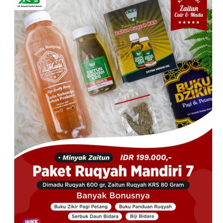 PAKET RUQYAH MANDIRI 7 | Ruqyah Mandiri | Paket Madu Ruqyah Dan Zaitun Ruqyah | Madu Dimadu Ruqyah 6