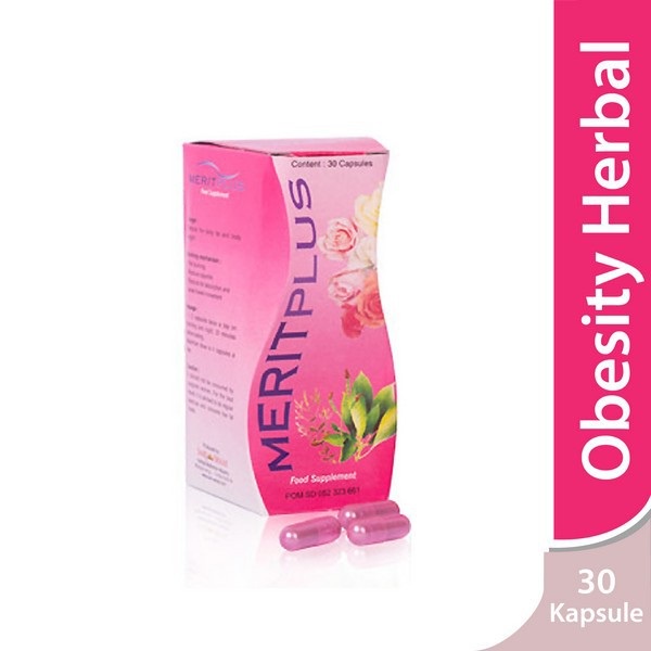 MERIT Plus Suplemen Penurun Berat Badan Alami 30 Capsules