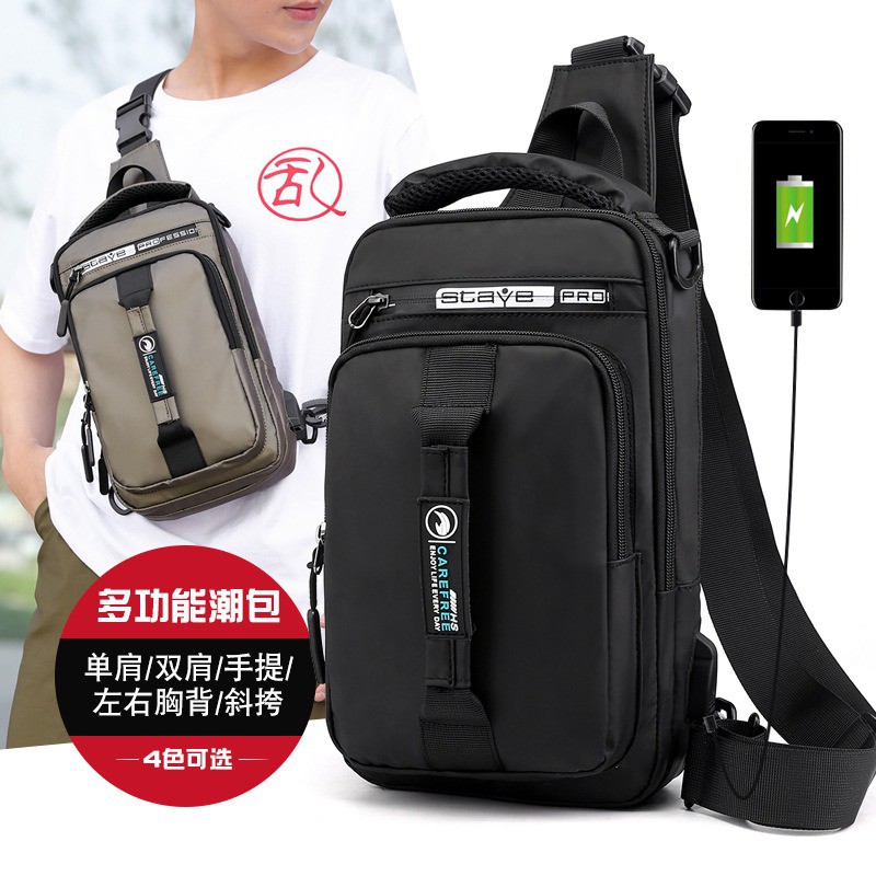 Tas Selempang Professional 3in1 Sling Bag - Backpack - Waist Bag Wanita Pria Remaja NR