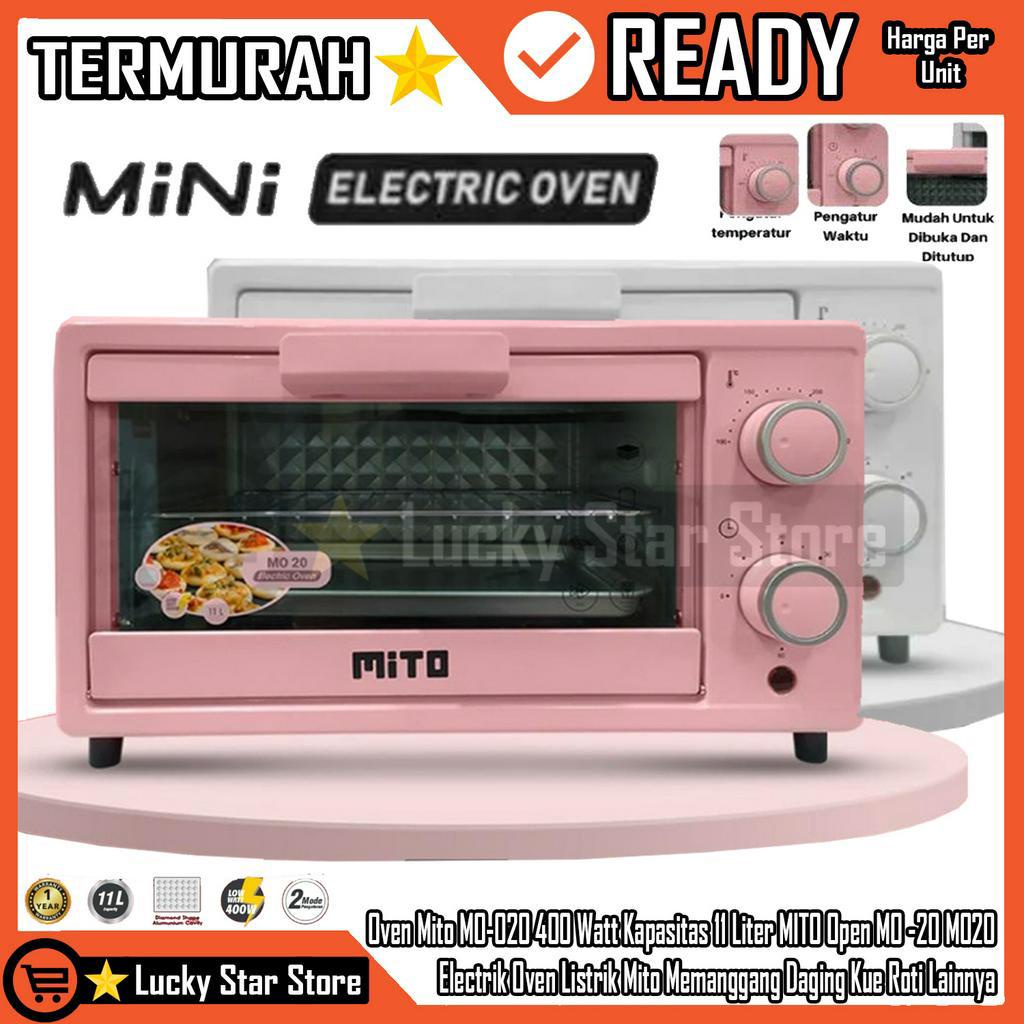 Mito Oven Listrik Mini Electric MO-20 Oven Mito MO-20 MO 20 Open Mito Kapasitas 11 Liter MITO Open M