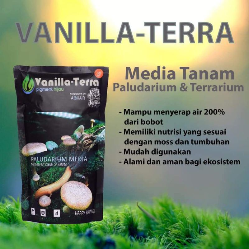 media tanam paludarium vivarium terarium vanila tera