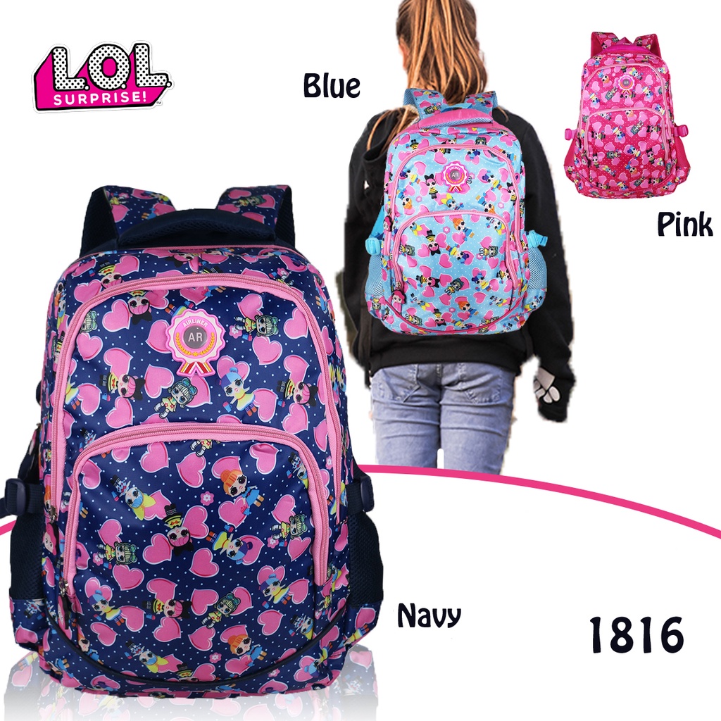 LOL Tas ABG Ransel Casual Unisex - Backpack Casual Karakter LOL - Tas Ransel Sekolah SD-SMP