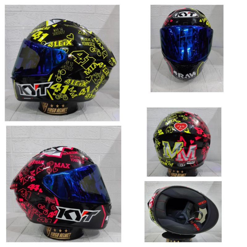 KYT HELM NX RACE ESPARGARO 2020+ VISOR IRIDIUM