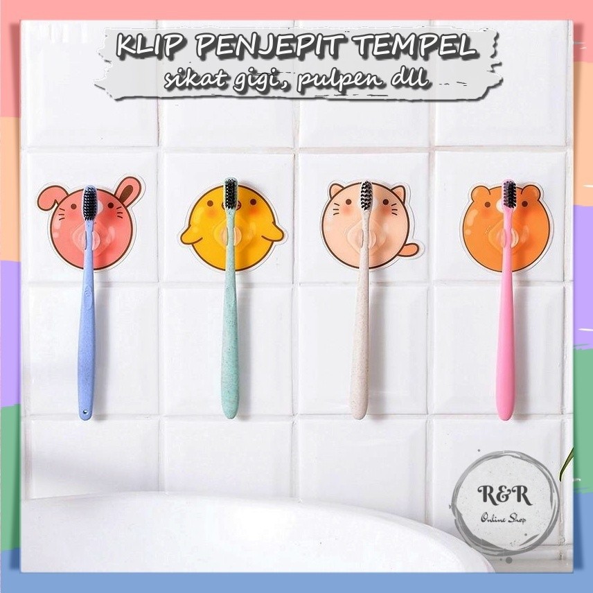 Penjepit Sikat Gigi Pen Gantungan Wastafel Kid Toothbrush Holder