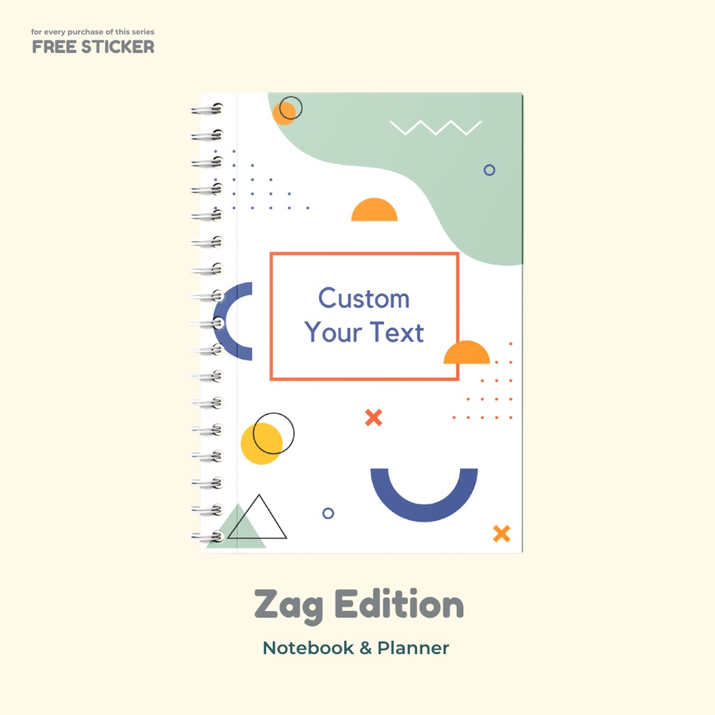 

Zag Edition 1 - Notebook & Planner ( Custom Tulisan / Nama )