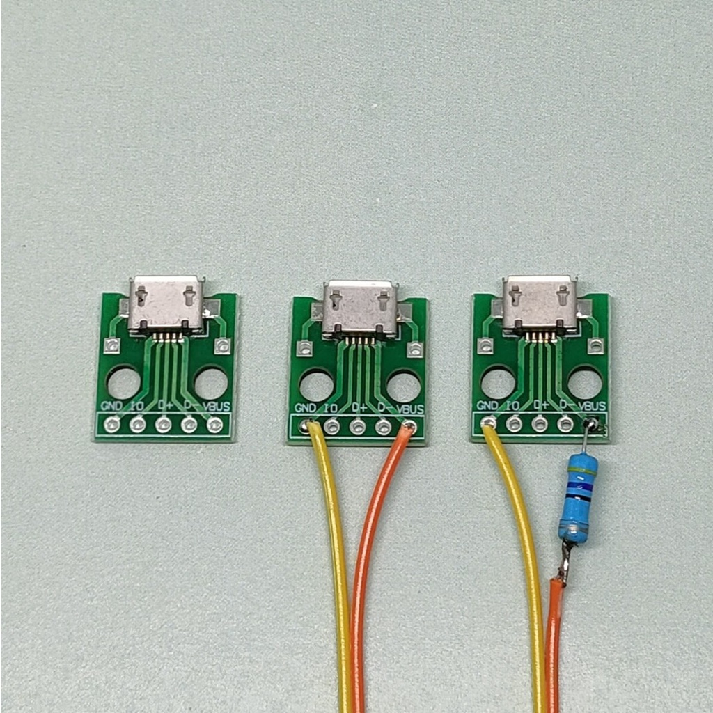 Converter USB Micro to DIP 2.54mm Adapter Socket Charger Dengan PCB