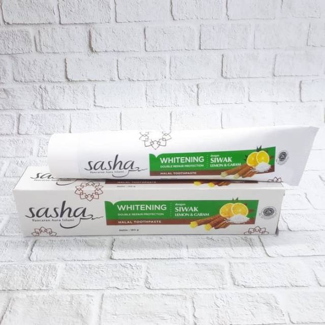 Pasta Gigi Sasha Siwak Whitening 150g