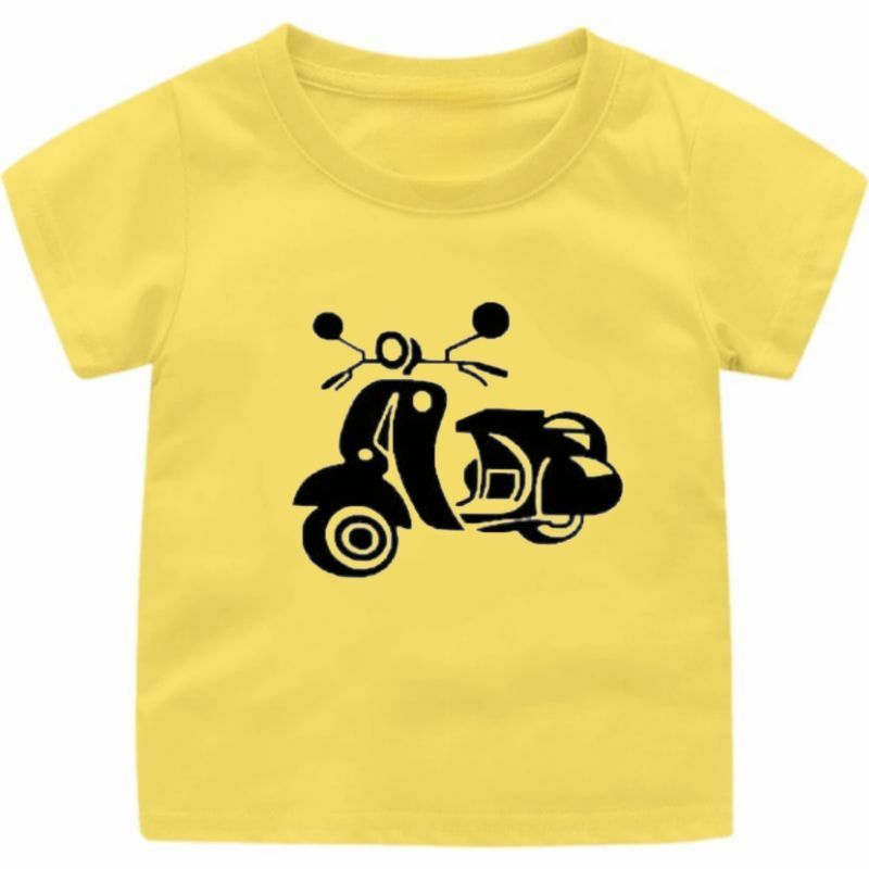 BAJU KAOS ANAK GAMBAR (VESPA)CEWEK-COWOK 1-12TAHUN FASHION ANAK TERBARU