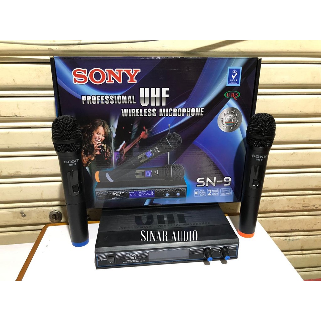 Mic Wireless UHF SN-9 SONY - Microphone Wireless SONY SN 9