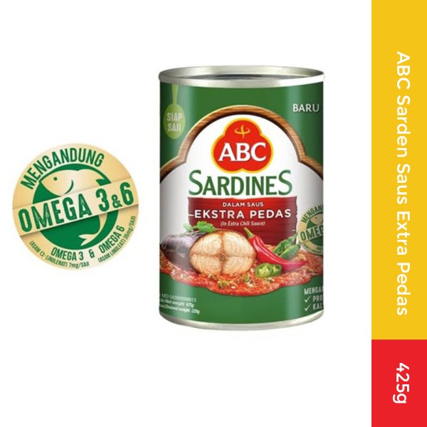 

Da202X6 Abc Sarden Saus Extra Pedas 425 G Xa20X1