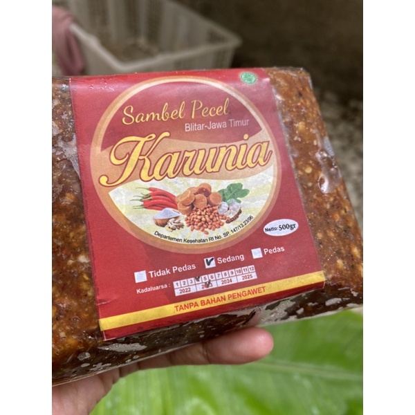 SAMBEL PECEL KHAS BLITAR JAWA TIMUR ASLI MURAH UENAK 500gr