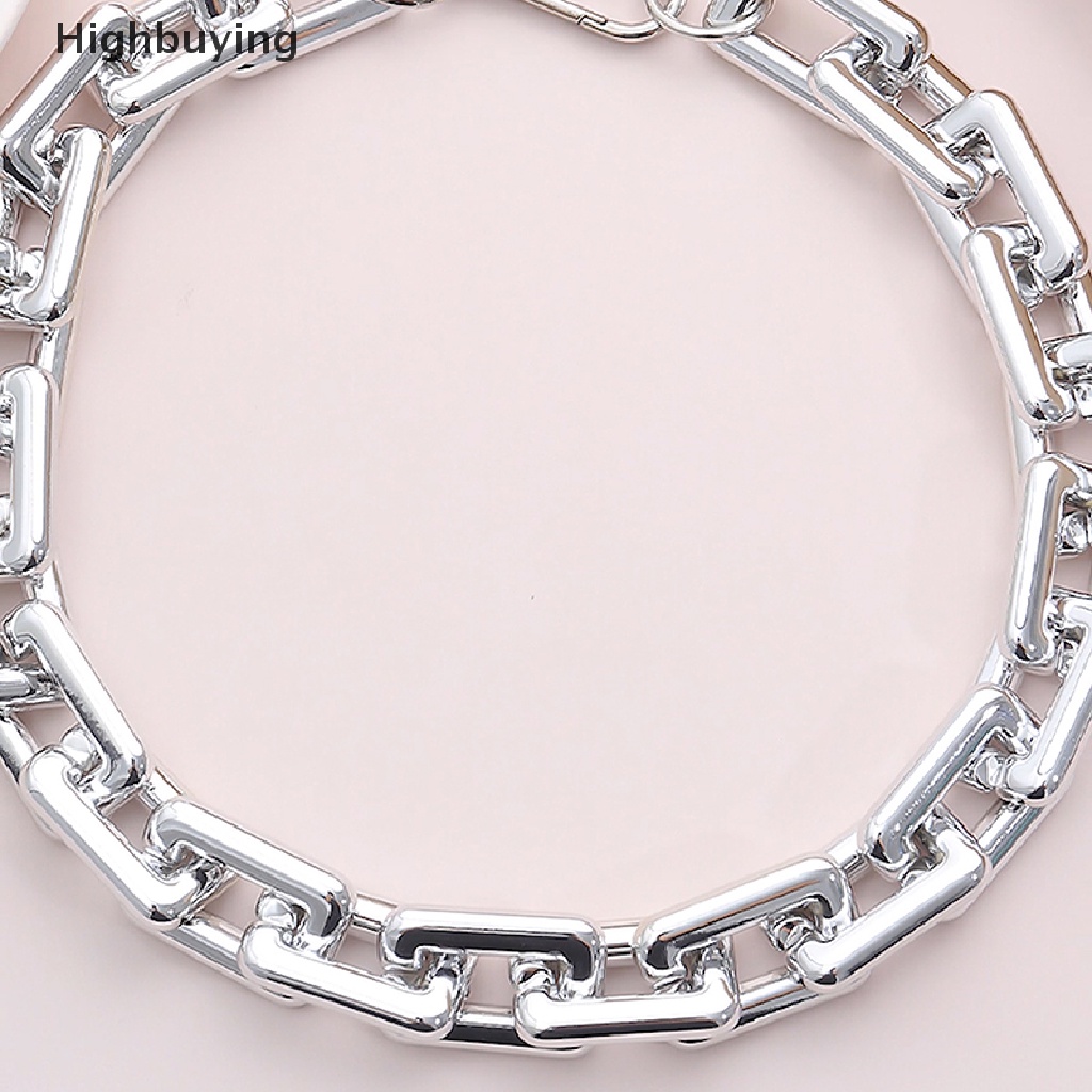 Hbid Kalung Choker Rantai Tebal Gaya Punk Hip Hop Untuk Wanita