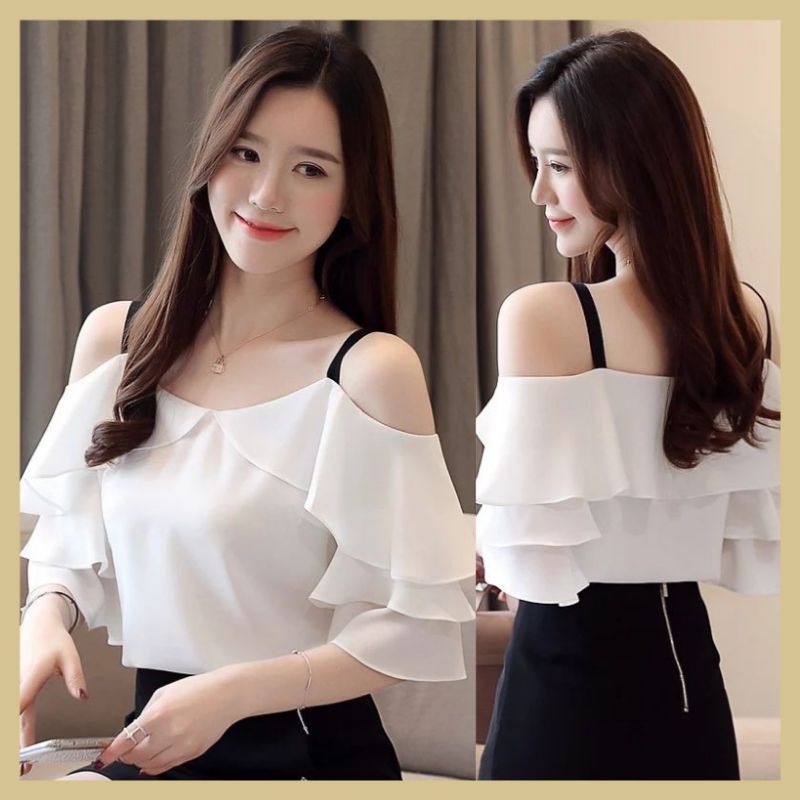 Artie | Best Seller Baju Atasan Wanita Blouse Sabrina Top Bahu Bolong / Atasan Wanita Blouse Sabrina