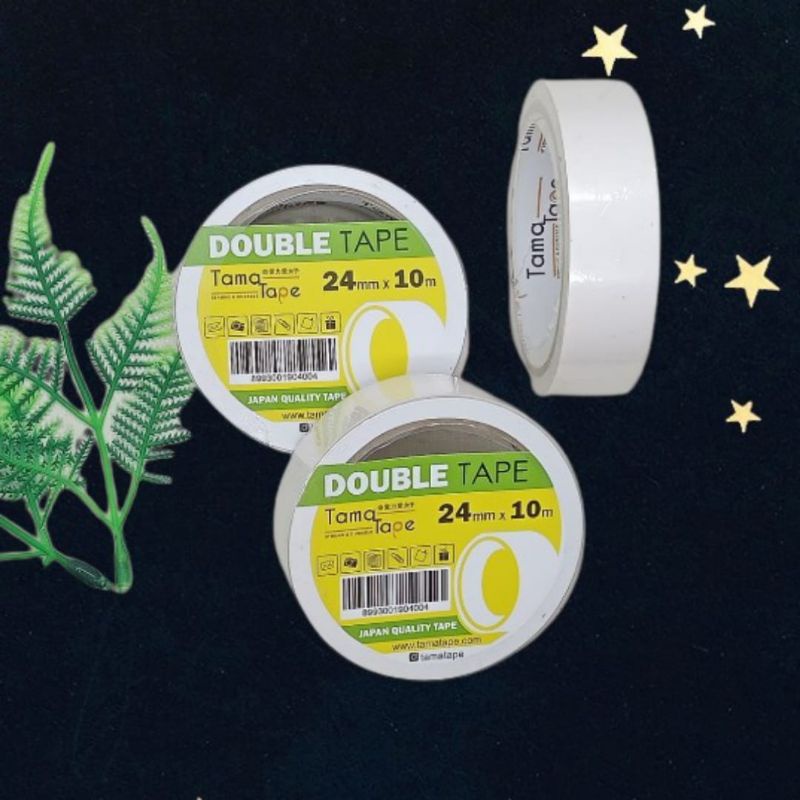 

DOUBLE TAPE TAMA 24MM/ISOLASI DOUBLE TAPE