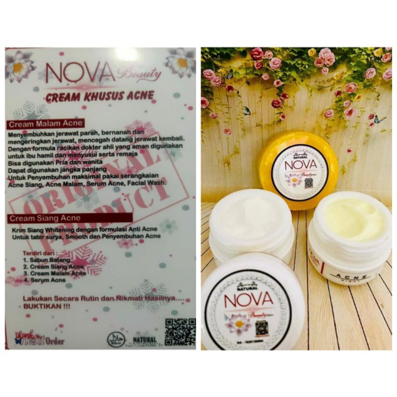 Paket Cream  Khusus Acne_Nova BeautySkin skincare terlaris dan pembersih muka termurah terbaru