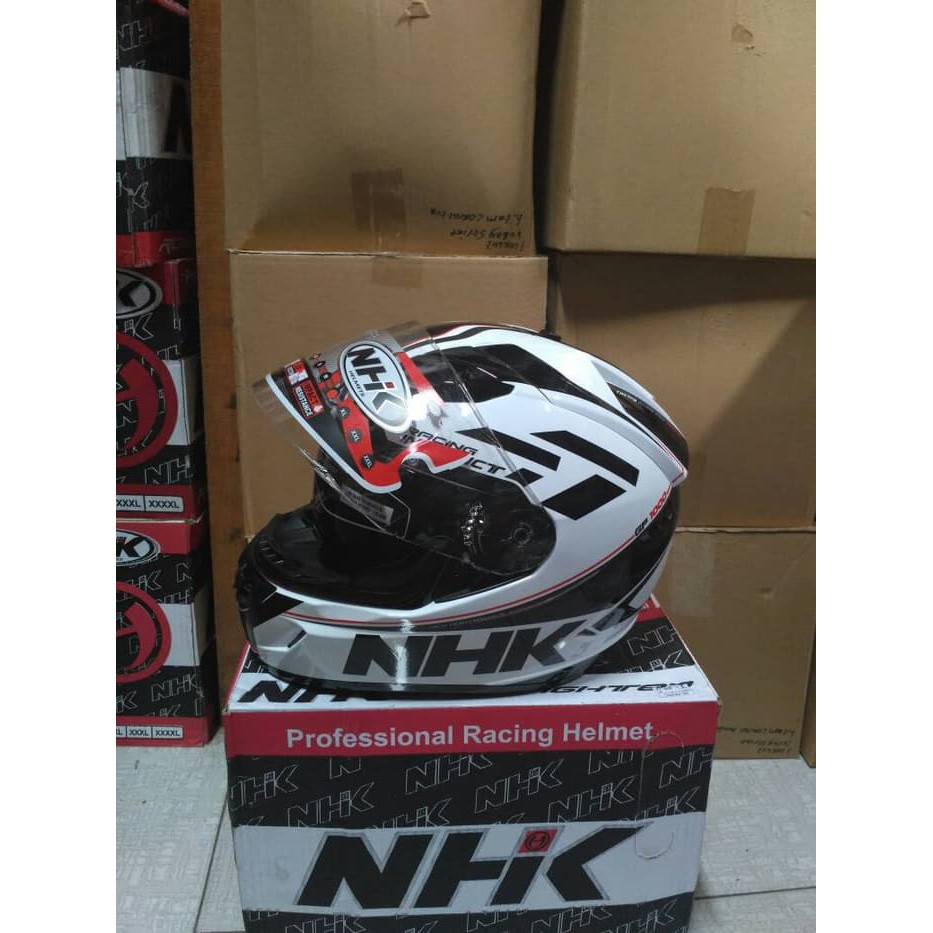 Helm NHK GP 1000 RACING INSTINCT WHITE/BLACK