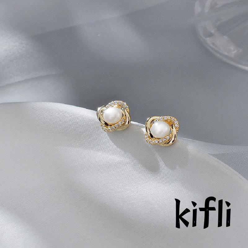 Anting Mutiara,Berlian Kecil,Untuk Wanita