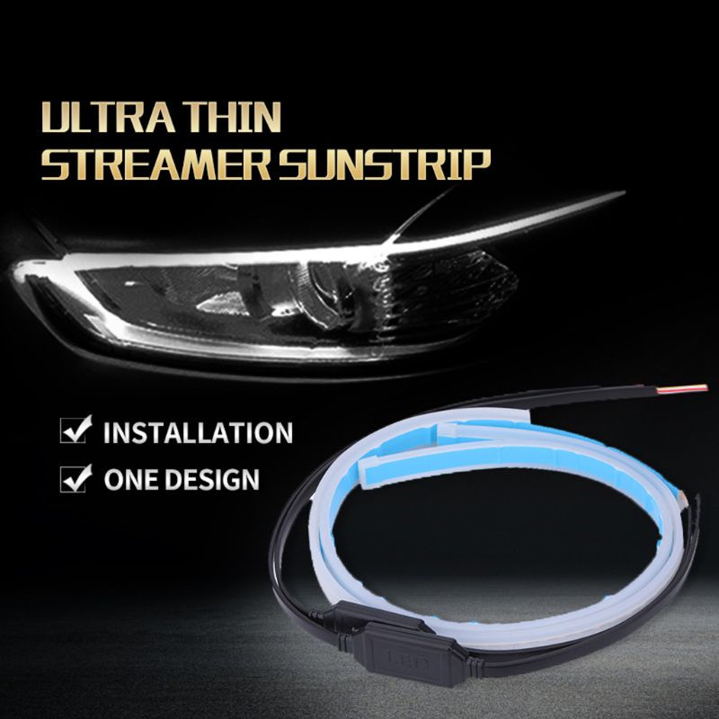 Sun 2Pcs Lampu DRL LED Untuk Mobil