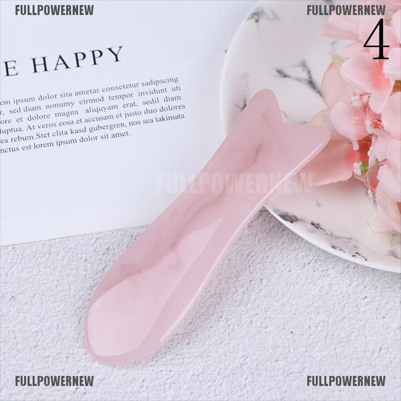 [COD] Flid Natural Rose resin GuaSha Pijat Alat Wajah Gua Sha Papan Pijat Tubuh [HB]