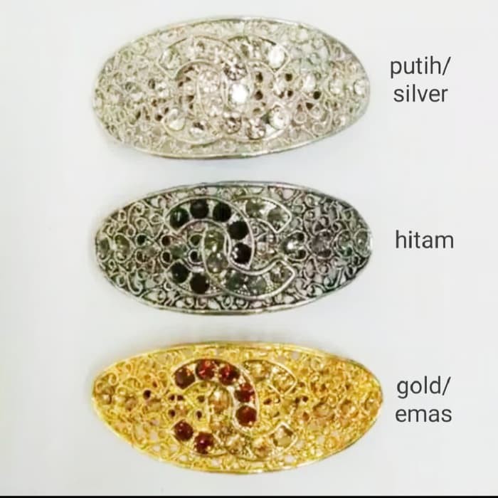 Order Langsung JEPIT BELAKANG OTOMATIS OTOMAT JILBAB HIJAB KERUDUNG MOTIF CHANEL Murah