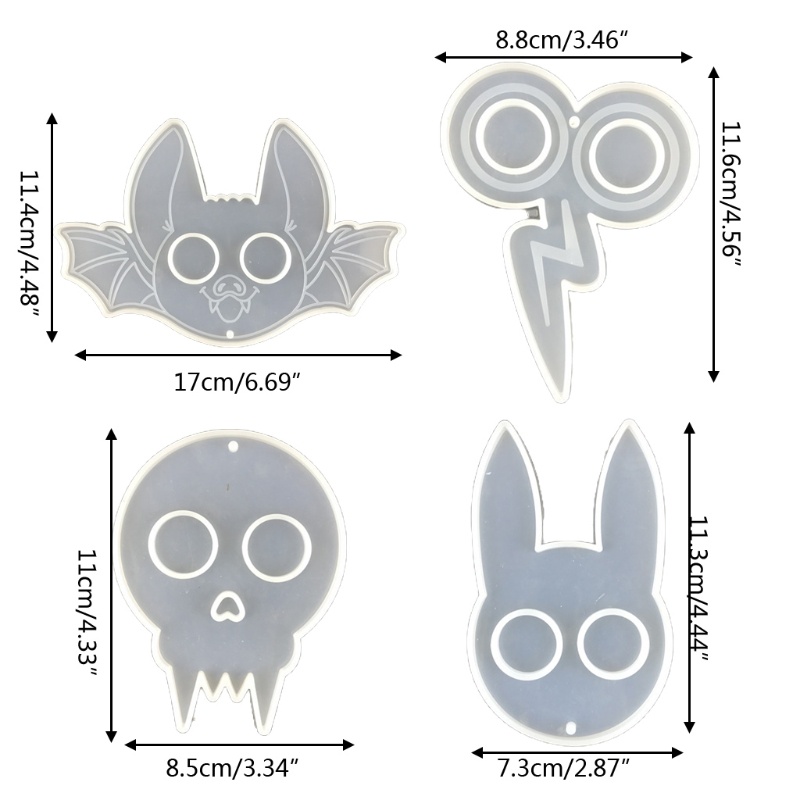 Siy Cetakan Resin Epoksi Bahan Silikon Untuk Diy Craftgantungan Kuncikalunganting