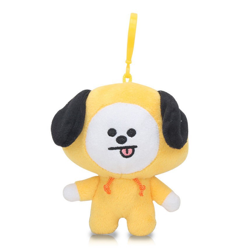 Gantungan Kunci Boneka Plush KPOP BTS TATA Chimmy RJ Kartun 10CM Untuk Hadiah Ulang Tahun