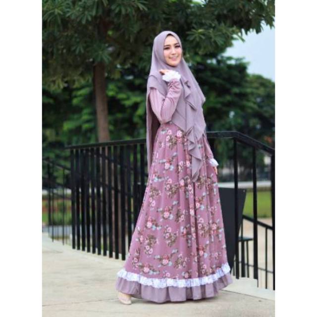 SALE Humaira99 Gamis syari maxi busui flowy ori by glamz