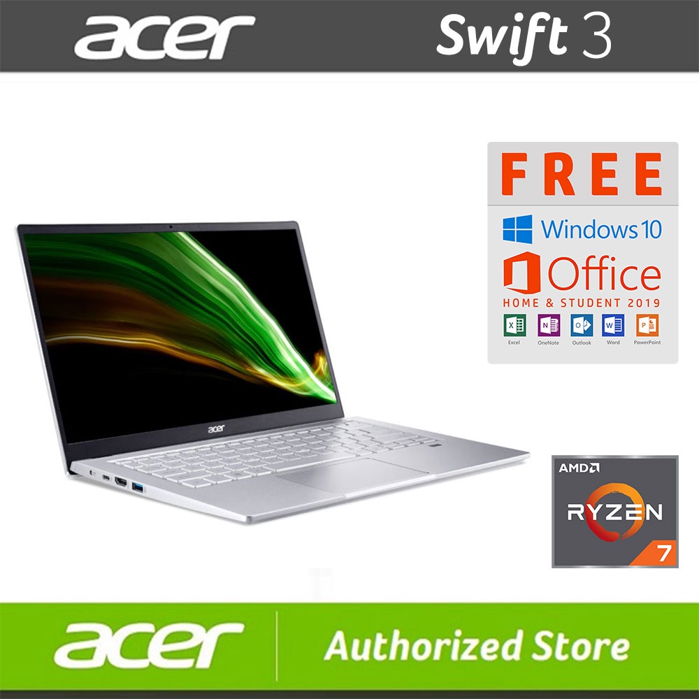 Acer Swift 3 SF314-43 Ryzen 7 5700U-16GB-1TB SSD-Win 11 - OHS 2021