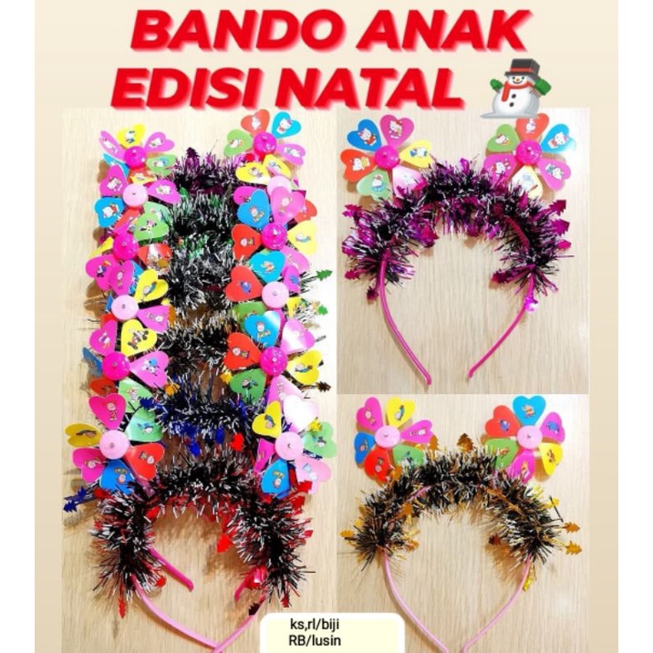 Bando Natal anak, cantik, model baru, tidak gatal ya