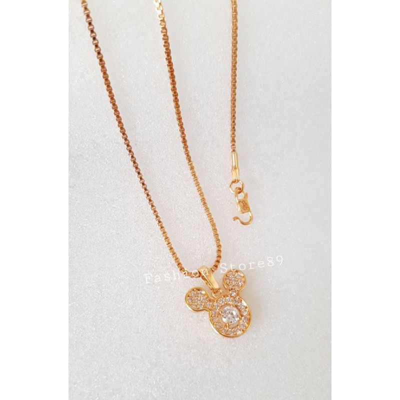 ready kalung mickey xuping fashion bestquality kalung fashion mickey perhiasan replica emas xuping