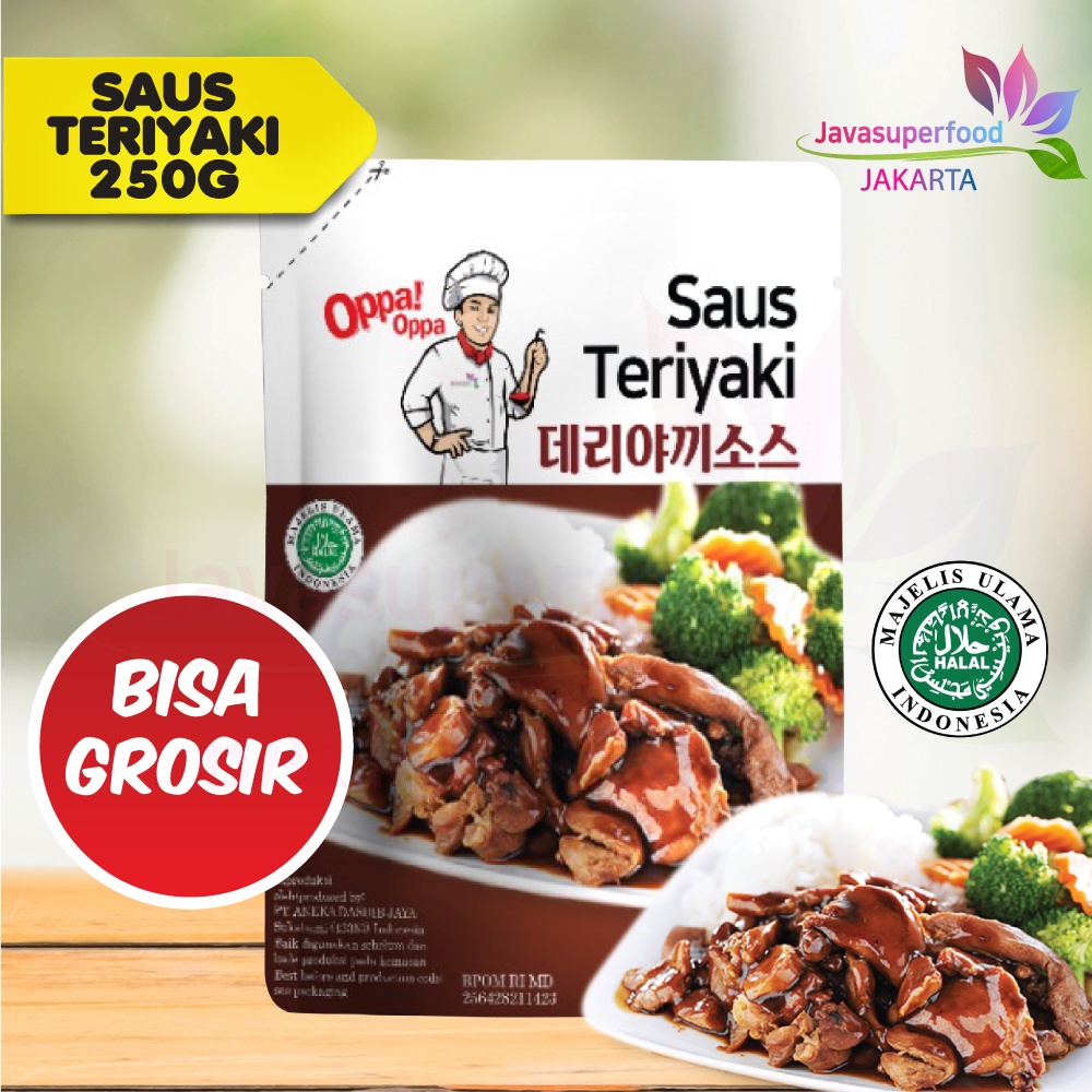 OppaOppa Saus Teriyaki/Teriyaki Sauce/Sauce Saus Steak Halal BBQ 250g