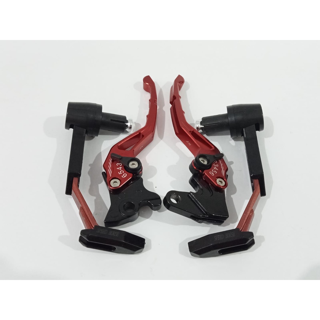 HENDEL REM DOMINO FULL CNC PLUS STELAN+PRAGUARD ROBOT_UNIVERSAL untuk motor mio,vario,tiger