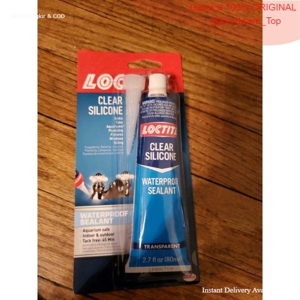 

Lem Loctite Clear Silicone Waterproof Sealent USA