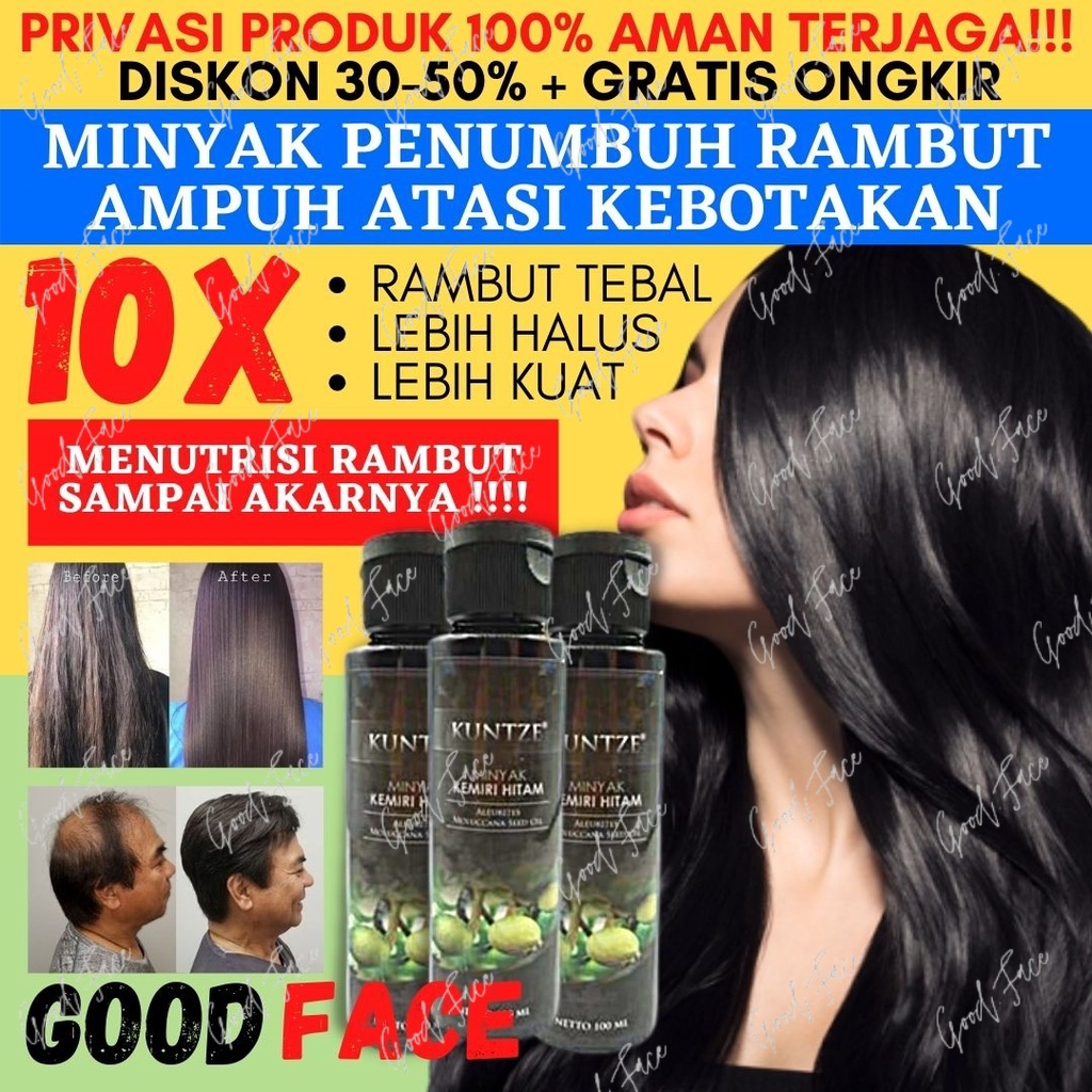 MINYAK KEMIRI HITAM KUNTZE ORIGINAL BPOM 100ML PENUMBUH RAMBUT BOTAK PENYUBUR RAMBUT PENGHITAM RAMBUT TREATMENT RAMBUT