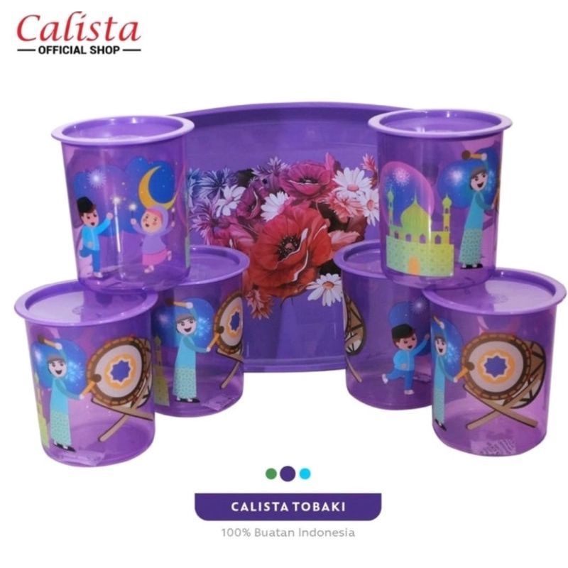 Toples set Calista tobaki 6 in 1 / toples kue lebaran