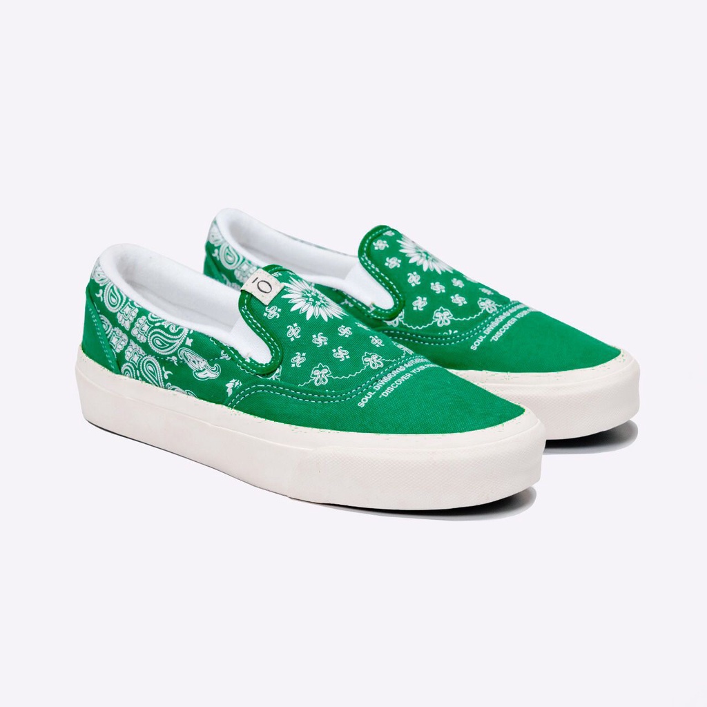 Sepatu Noosa Liberta Slip on Paisley Green/White