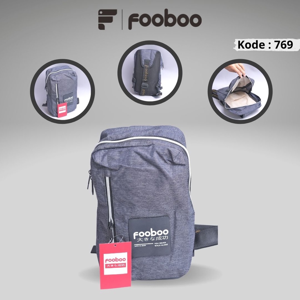 FOOBOO TAS SELEMPANG SAMPING SLINGBAG PRIA WANITA