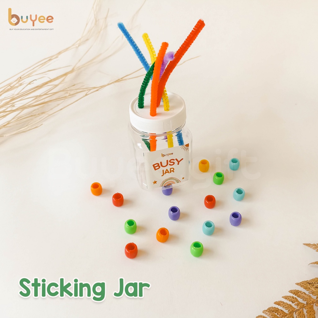 BUYEE GIFT BUSY JAR | Mainan Montessori | Mainan Edukasi Aktivitas Sensory Anak - Paket Busy Jar