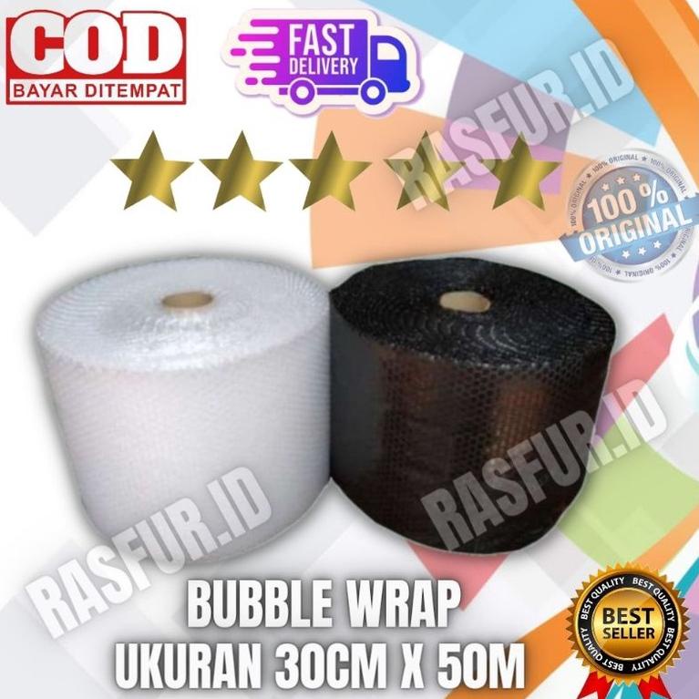 

((BISA COD)) Bubblewrap 30cm x 50m bening bubble wrap roll murah