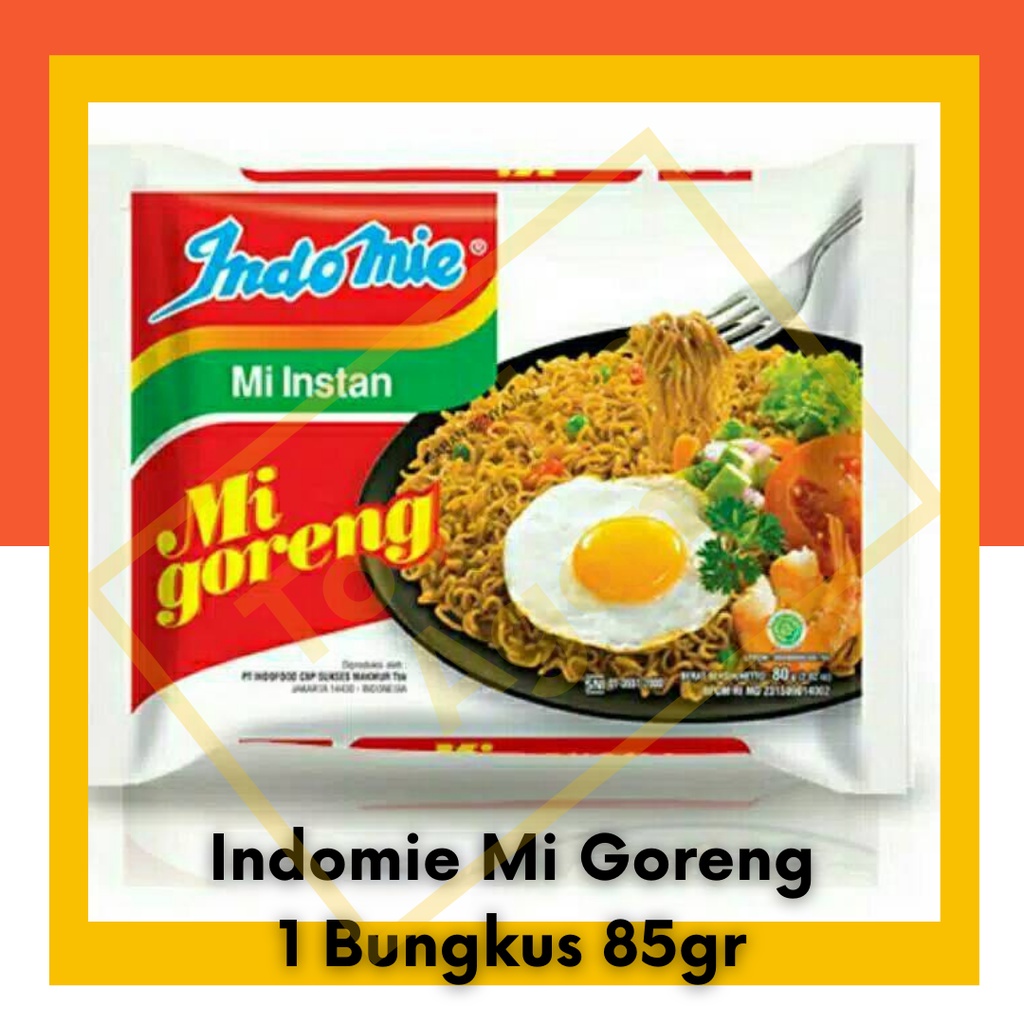 Indomie Mi Goreng Mie Instan 1 bungkus pcs 85gr